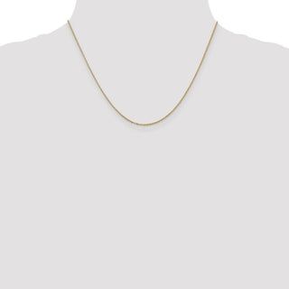 18" 14k Yellow Gold 1.15mm Rolo Pendant Chain Necklace