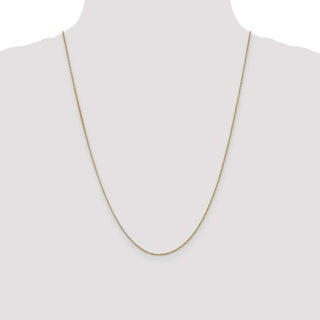 24" 14k Yellow Gold 1.15mm Rolo Pendant Chain Necklace