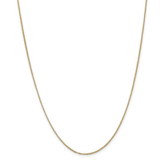 16" 14k Yellow Gold 1.15mm Rolo Pendant Chain Necklace