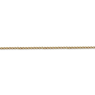 18" 14k Yellow Gold 1.55mm Rolo Pendant Chain Necklace