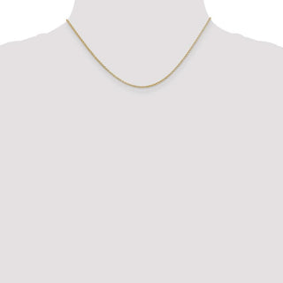 16" 14k Yellow Gold 1.55mm Rolo Pendant Chain Necklace