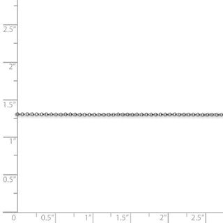 16" 14k White Gold 1.15mm Rolo Pendant Chain Necklace