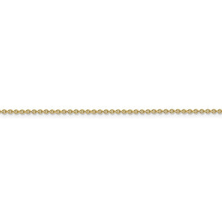 24" 14k Yellow Gold 1.4mm Forzantine Cable Chain Necklace