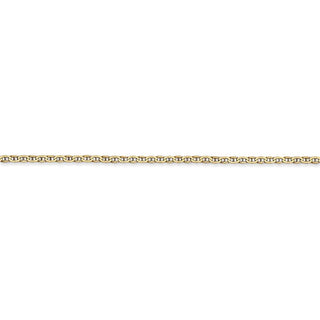 20" 14k Yellow Gold 1.5mm Lightweight Flat Anchor Link Pendant Chain Necklace