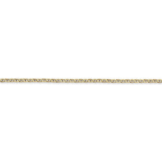 9" 14k Yellow Gold 1.5mm Lightweight Flat Anchor Link Chain Anklet