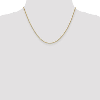 18" 14k Yellow Gold 1.5mm Lightweight Flat Anchor Link Pendant Chain Necklace