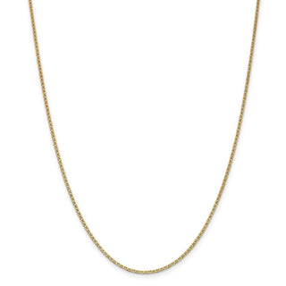 18" 14k Yellow Gold 1.5mm Lightweight Flat Anchor Link Pendant Chain Necklace
