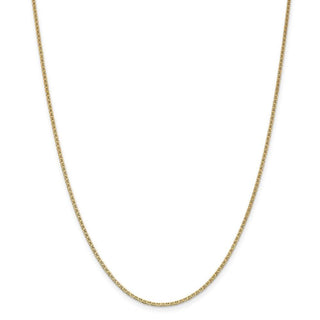 20" 14k Yellow Gold 1.5mm Lightweight Flat Anchor Link Pendant Chain Necklace