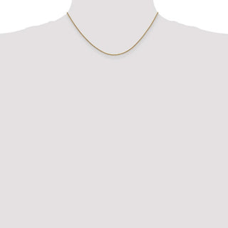 16" 14k Yellow Gold 1.4mm Round Open Link Cable Chain Necklace