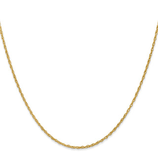 20" 14k Yellow Gold 1.3mm Heavy-Baby Rope Chain Necklace
