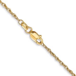 20" 14k Yellow Gold 1.3mm Heavy-Baby Rope Chain Necklace