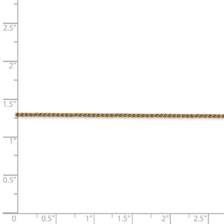 30" 14k Yellow Gold 1.2mm Diamond-cut Spiga Chain Necklace