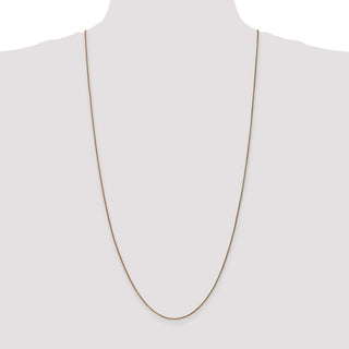 30" 14k Yellow Gold 1.2mm Diamond-cut Spiga Chain Necklace