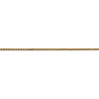 30" 14k Yellow Gold 1.4mm Diamond-cut Spiga Chain Necklace