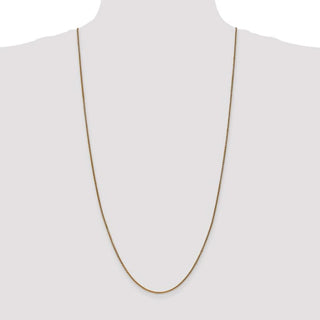 30" 14k Yellow Gold 1.4mm Diamond-cut Spiga Chain Necklace