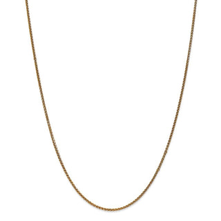 20" 14k Yellow Gold 1.4mm Diamond-cut Spiga Chain Necklace