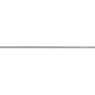 14" 14k White Gold .9mm Cable with Lobster Clasp Chain Necklace
