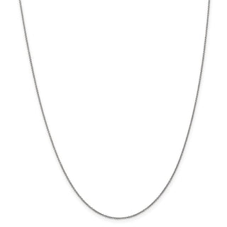 14" 14k White Gold .9mm Cable with Lobster Clasp Chain Necklace