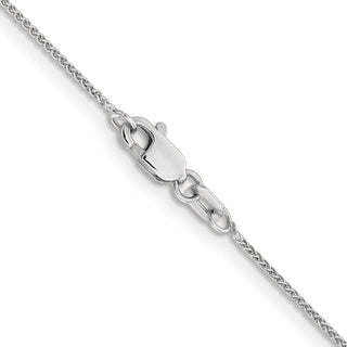 30" 14K White Gold 30 inch .85mm Spiga with Lobster Clasp Chain