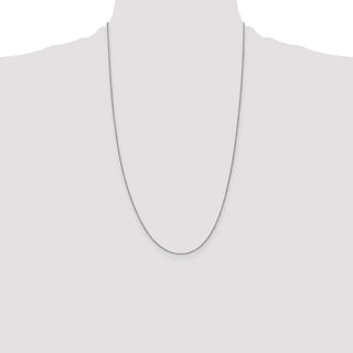 26" 14K White Gold 26 inch .85mm Spiga with Lobster Clasp Chain