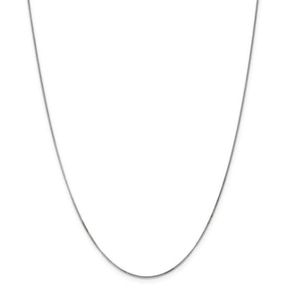 10" 14k White Gold .9mm Curb Chain Anklet
