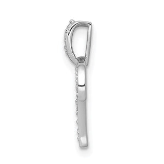 14k White Gold Diamond Aries Pendant