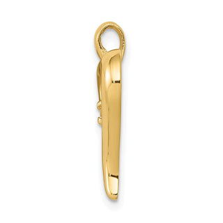 14k Yellow Gold Diamond Heart Pendant PM4831-007-YA