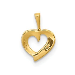 10K Yellow Gold .01ctw Diamond Heart Pendant PM4857-001-1YA
