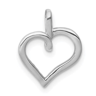 14k White Gold 1/20ctw Diamond Heart Charm PM4867-005-WA