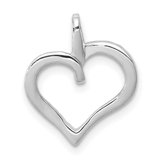 14k White Gold 1/15ctw Diamond Heart Charm PM4867-008-WA