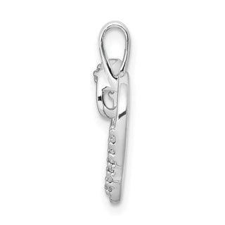 14k White Gold 1/10ctw Diamond Heart Charm PM4867-010-WA