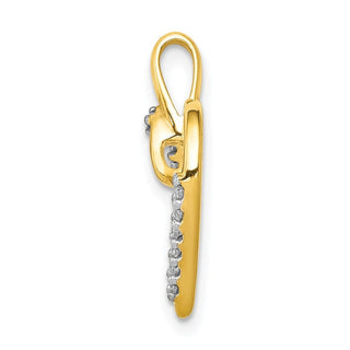 14k Yellow Gold 1/10ctw. Diamond Heart Charm PM4867-010-YA
