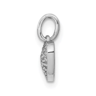 14k White Gold 1/10ctw Diamond Heart Charm PM4872-010-WA