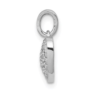 14k White Gold 1/4ctw Diamond Heart Charm PM4874-025-WA