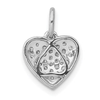 14k White Gold 1/4ctw Diamond Heart Charm PM4874-025-WA