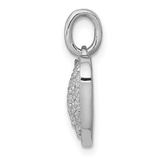 14k White Gold 1/2ctw Diamond Heart Charm PM4876-050-WA