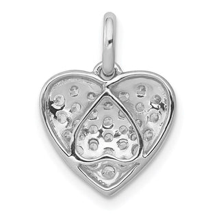 14k White Gold 1/2ctw Diamond Heart Charm PM4876-050-WA