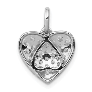 14k White Gold 5/8ctw Diamond Heart Charm PM4877-062-WA