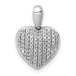 14k White Gold 1/4ctw Diamond Heart Pendant PM4879-025-WA