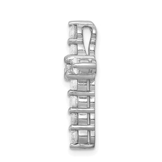 14k White Gold Lab Grown Diamond Si1/Si2 Ghi Cross Pendant Pm4952