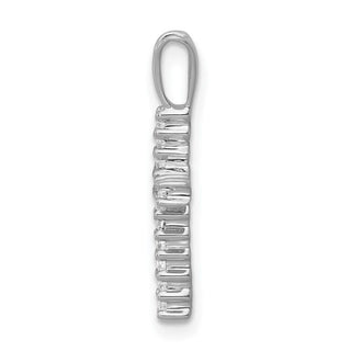 14k White Gold 1/6ctw Diamond Latin Cross Pendant PM4973-016-WA
