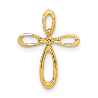 14k Yellow Gold Diamond Cross Slide Pendant PM4997-005-YA