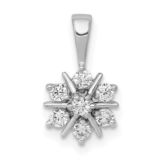 14k White Gold 1/4ctw Diamond Pendant PM5158-025-WA