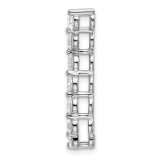 14k White Gold Lab Grown Diamond Si1/Si2, G H I, 7 Stone Pendant