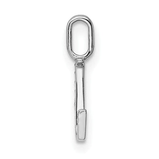 14K White Gold Diamond Letter L Initial Pendant PM8365L-003-WA