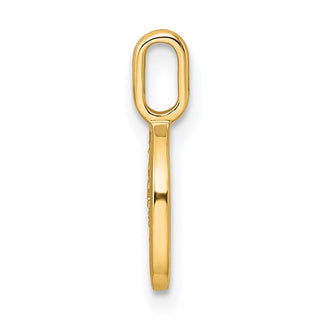 10K Yellow Gold Diamond Letter O Initial Pendant PM8365O-002-1YA