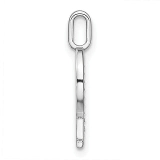 14K White Gold Diamond Lower Case Letter Q Initial Pendant PM8366Q-004-WA