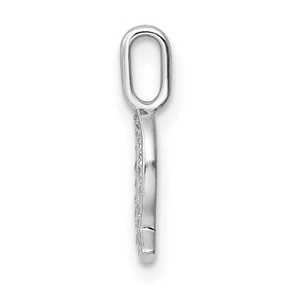 14K White Gold Diamond Letter Q Initial Pendant PM8367Q-006-WA