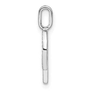 14K White Gold Diamond Lower Case Letter Q Initial Pendant PM8368Q-010-WA