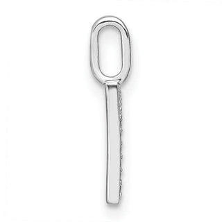 14K White Gold Diamond Lower Case Letter R Initial Pendant PM8368R-004-WA